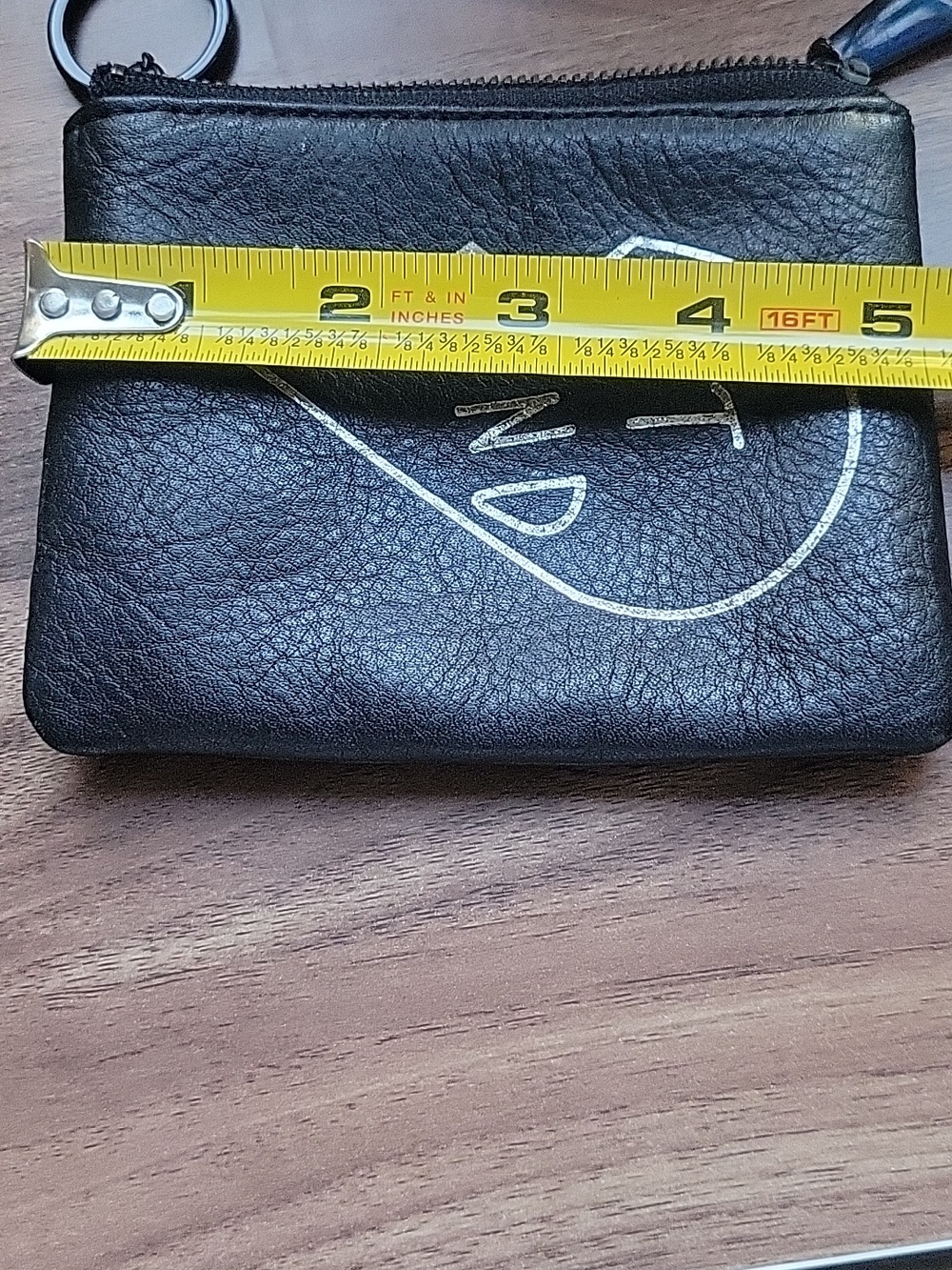 Rebecca Minkoff Black Leather Logo Coin Purse Pouch - Picture 9 of 9